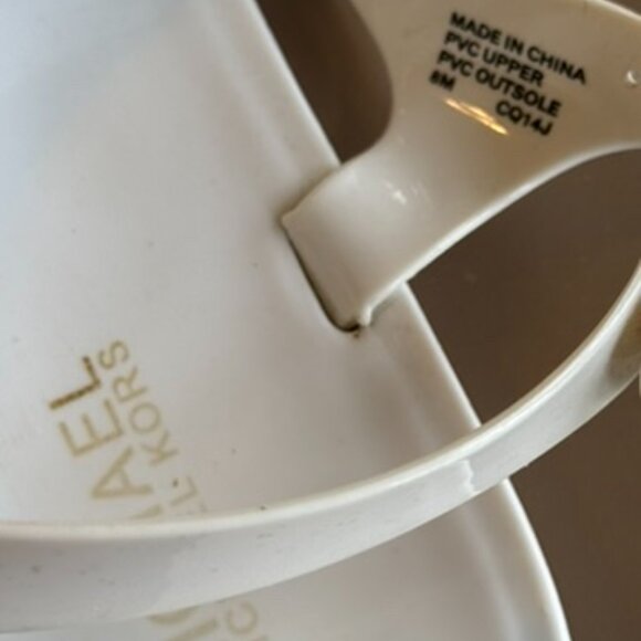 Michael Kors Kayden white jelly bow thong sandal - Picture 4 of 4